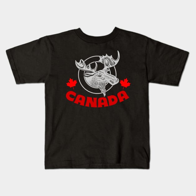 Canada Day Design Kids T-Shirt by etees0609